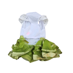 VESTIDO VERDE PUNTOS