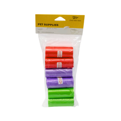 BOLSA DE SEIS ROLLOS PARA HECES