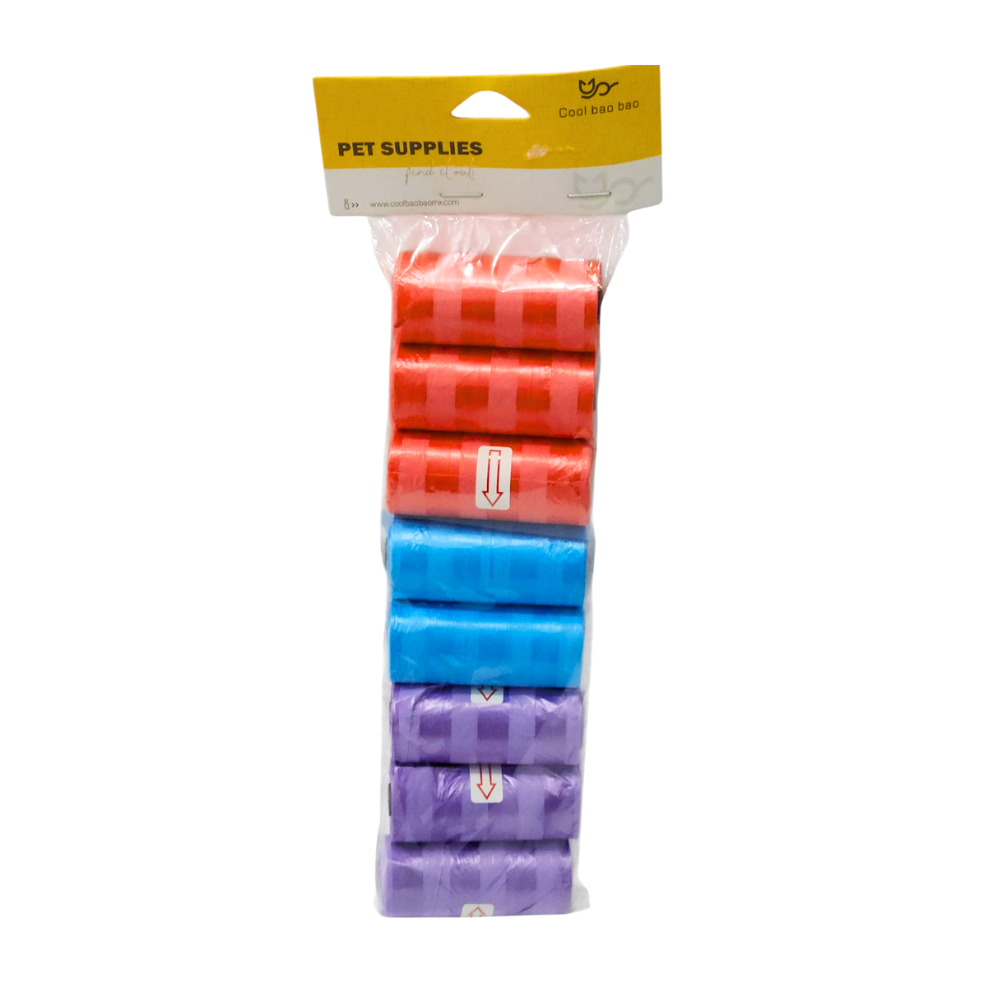 BOLSAS SANITARIAS OCHO ROLLOS