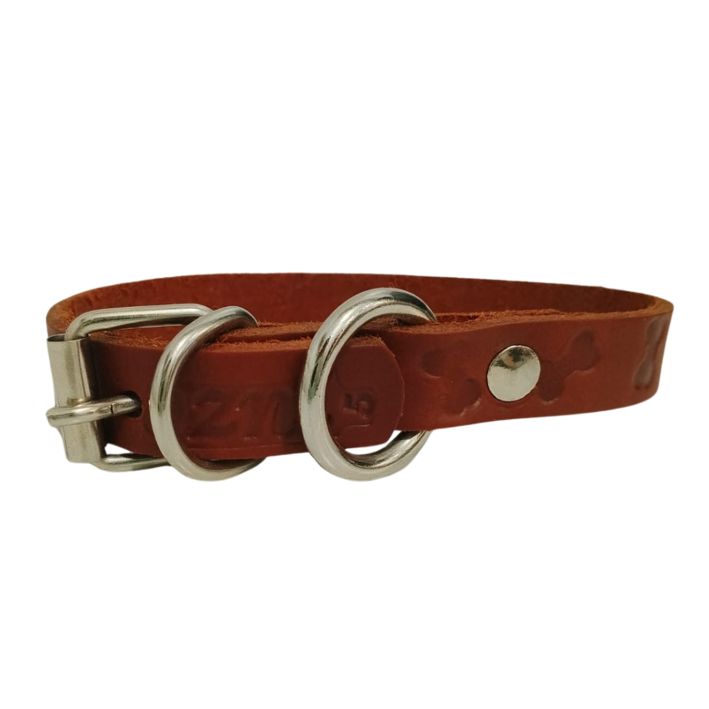 COLLAR PIEL NATURAL 2 CM