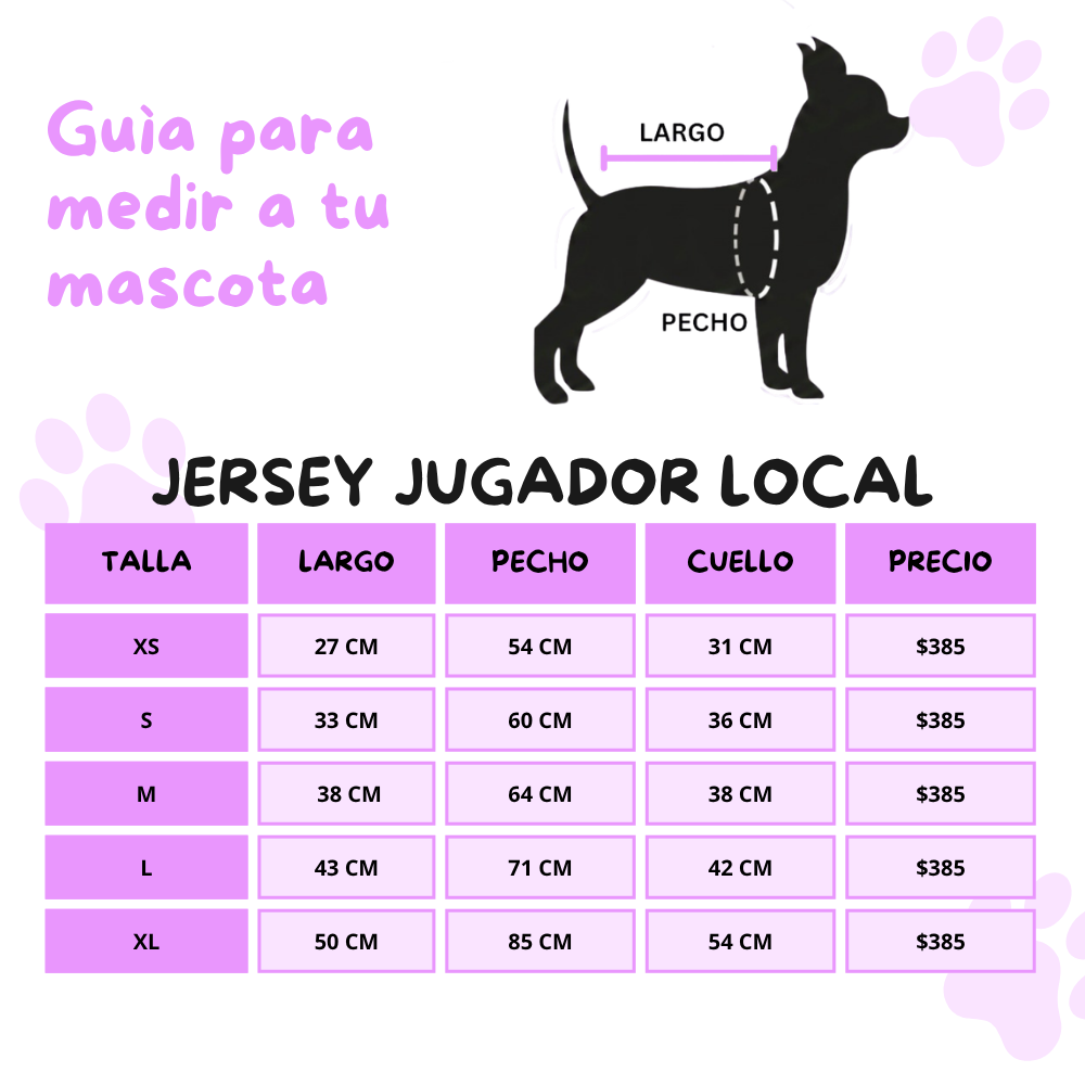 Jersey Club América Local (Premium) para Perros y Gatos