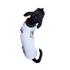 Jersey Selección Mexicana Blanco para Perro Premium - Mundial 2026