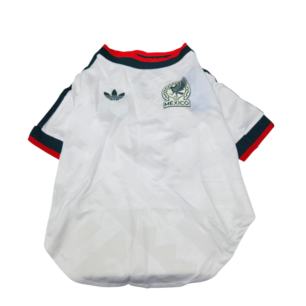 Jersey Selección Mexicana Blanco para Perro Premium - Mundial 2026
