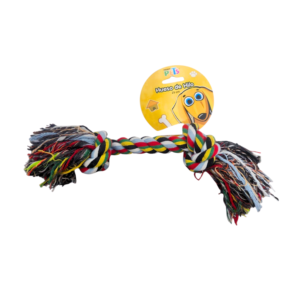 LAZO NUDO HUESO BICOLOR 25CM