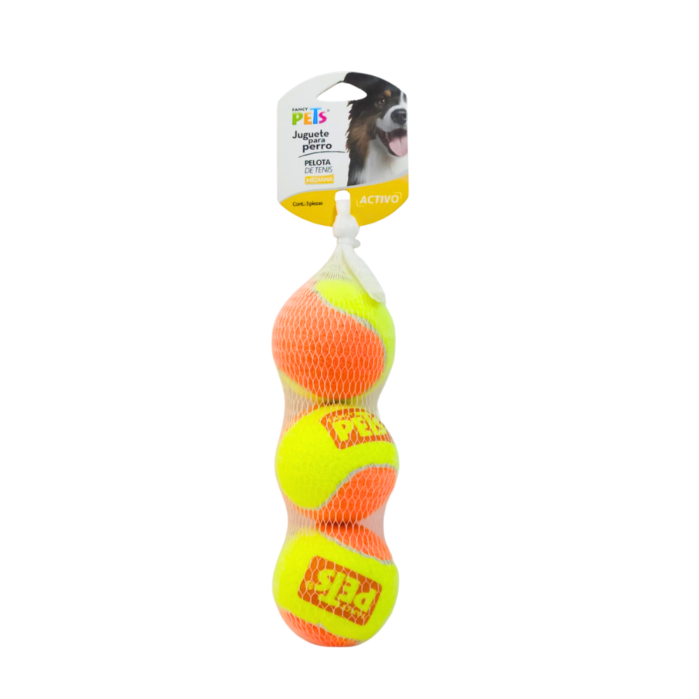 PELOTA TENIS NARANJA MED