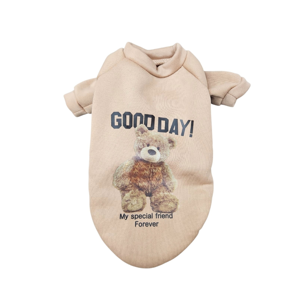 SUDADERA OSO GOOG CAFÉ CLARO