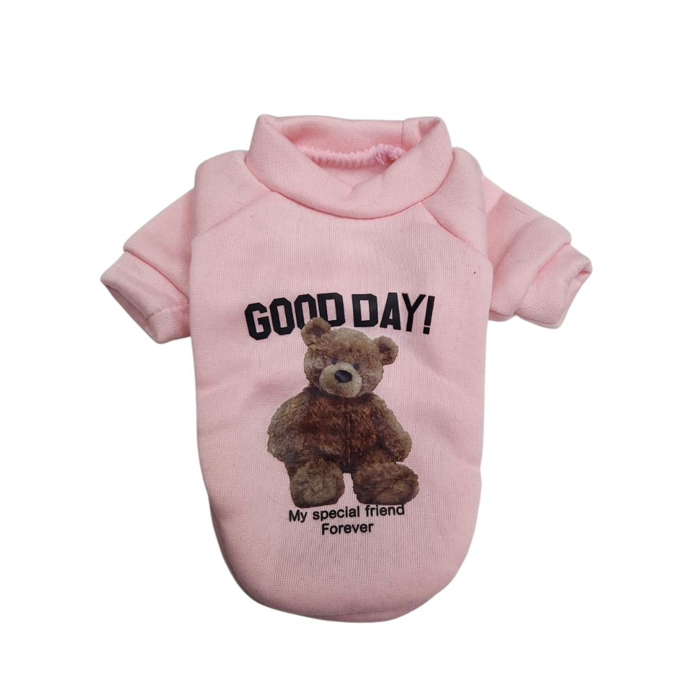 SUDADERA OSO GOOD ROSA