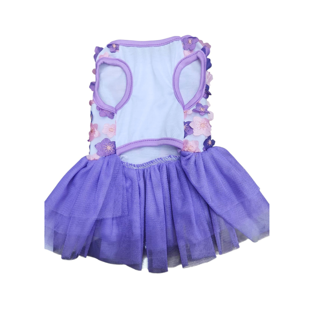 VESTIDO FLORES LILA