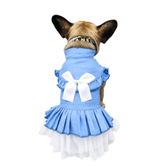 VESTIDO MEZCLILLA BLANCO