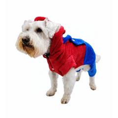 Botarga Mario Bros Pet en perro schnauzer de pie