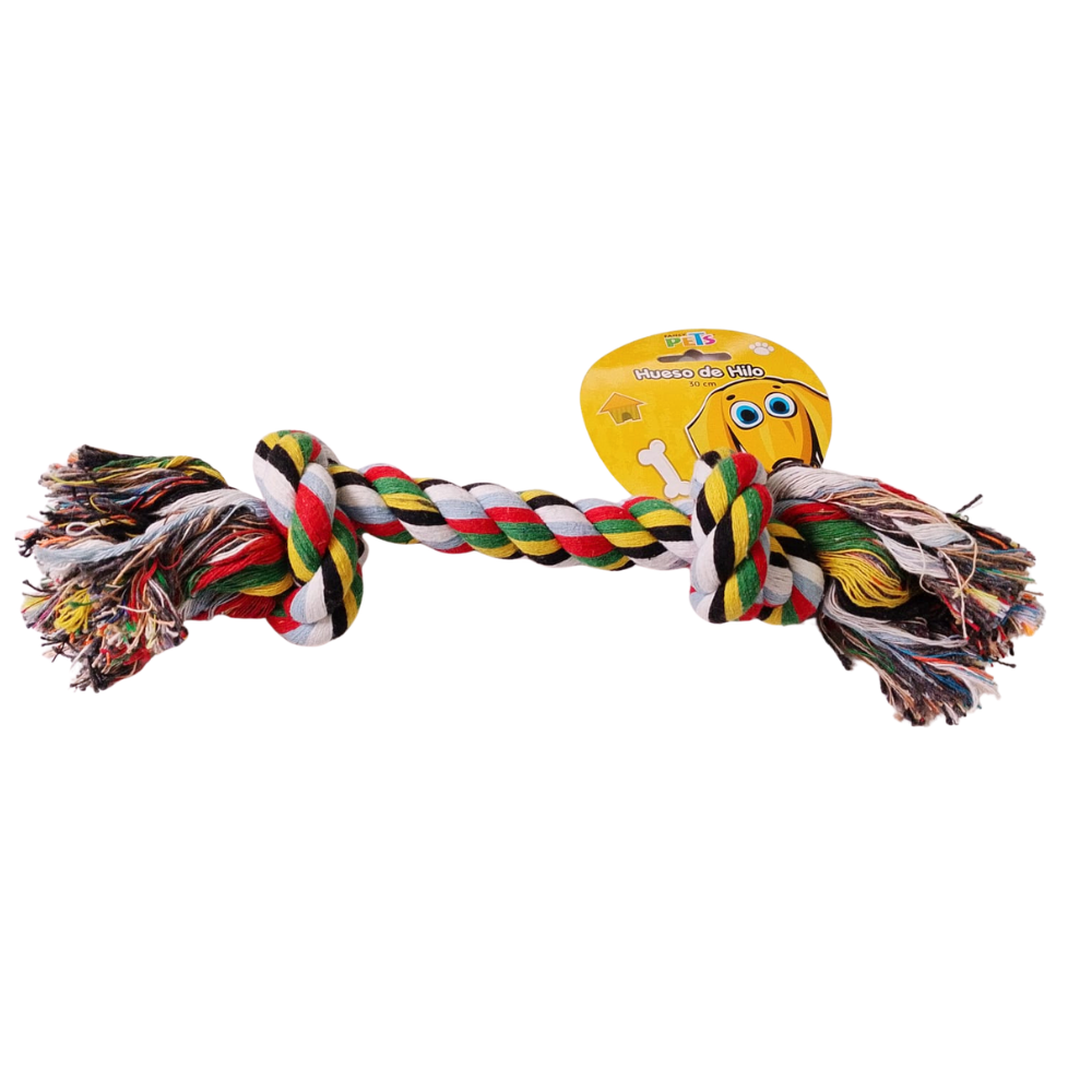 LAZO NUDO HUESO BICOLOR 30CM
